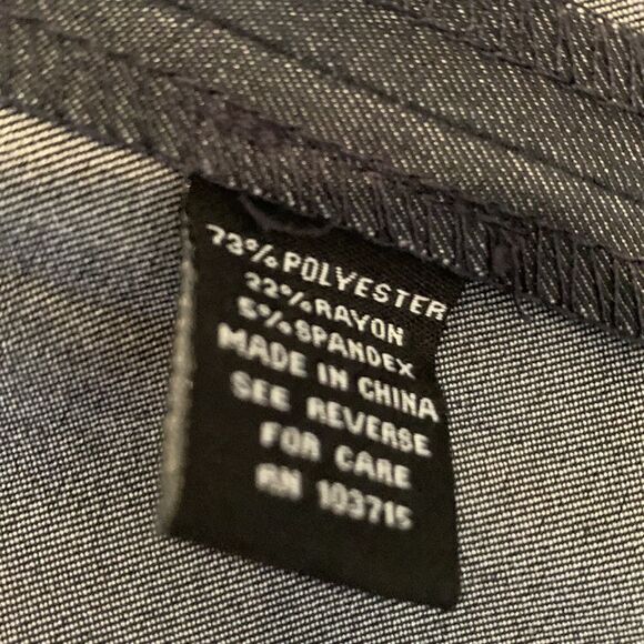 Sharagano Size 14 Scoop Neck Slimming Front Silver Studs Hardware Back Zipper - Picture 8 of 10